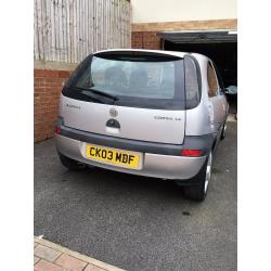 2003 Vauxhall Corsa 1.4 16v SRI Silver 3 door