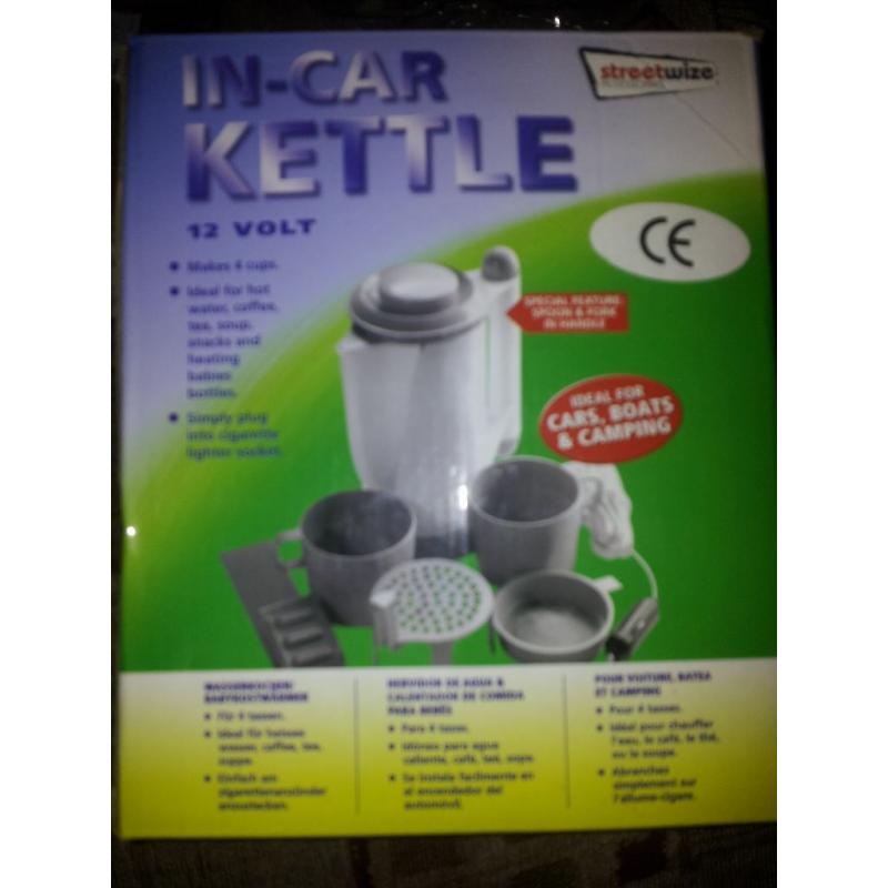 12V IN-CAR TRAVEL CAMPING KETTLE BRAND NEW IN BOX