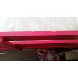 Pink mid sleeper/cabin bed