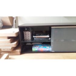 Black TV/Storage unit