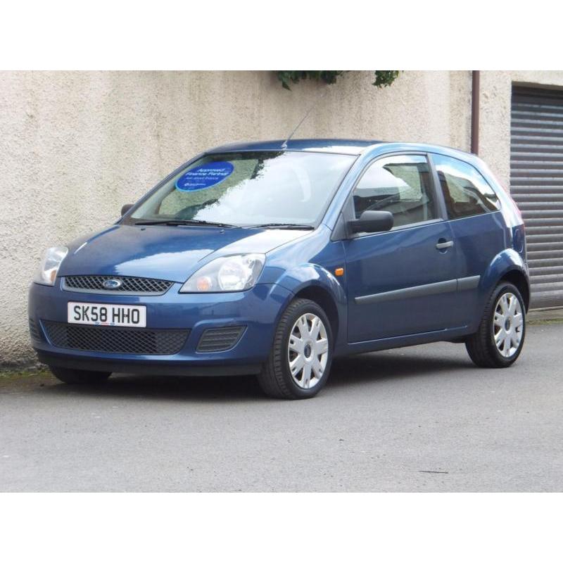 FORD FIESTA 1.25 STYLE 3 DOOR 2008 58 reg BLUE ONE LADY OWNER