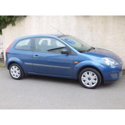 FORD FIESTA 1.25 STYLE 3 DOOR 2008 58 reg BLUE ONE LADY OWNER