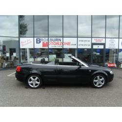 2004 AUDI A4 1.8 T QUATTRO SPORT 2d 161 BHP CONVERTIBLE FREE 12 MONTHS MOT ** GUARANTEED FINANCE **