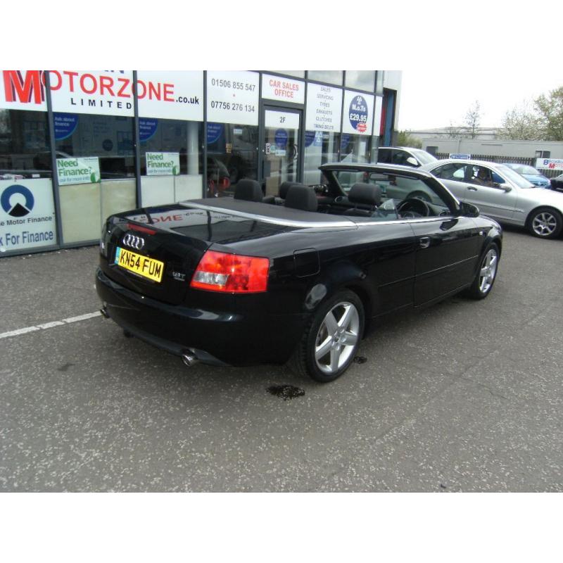 2004 AUDI A4 1.8 T QUATTRO SPORT 2d 161 BHP CONVERTIBLE FREE 12 MONTHS MOT ** GUARANTEED FINANCE **