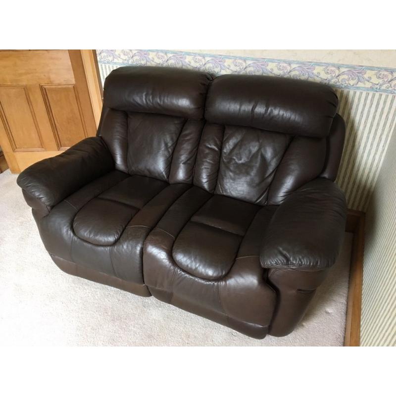 Two seater leather sofa for sale