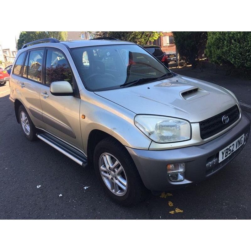 2003 TOYOTA RAV 4 2.0 D-4D GX 5 DOOR MOT AND TAX AIR CONDITIONING ELECTRIC SUN ROOF LEATHER TRIM