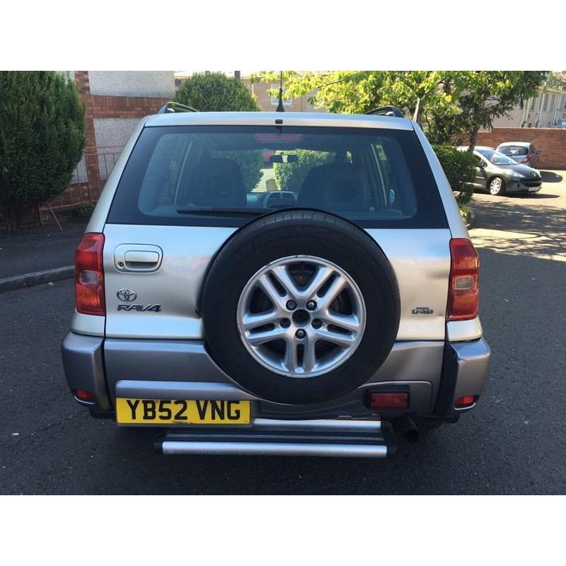 2003 TOYOTA RAV 4 2.0 D-4D GX 5 DOOR MOT AND TAX AIR CONDITIONING ELECTRIC SUN ROOF LEATHER TRIM