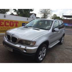 2003 BMW X5 3.0D DIESEL AUTO SILVER FULL BLACK LEATHERS 11 MONTHS MOT