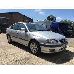 TOYOTA AVENSIS CDX, 2002, 2.0L AUTO, 61K MILES, 1 OWNER, LEATHER, AIRCON AND ALLOY WHEELS