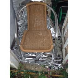 6 chairs and 2 table for Garden or coffee shop