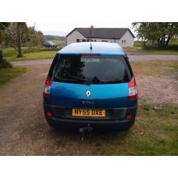 Renault Grand Scenic with towbar: Spares or Repair. Some new parts installed.