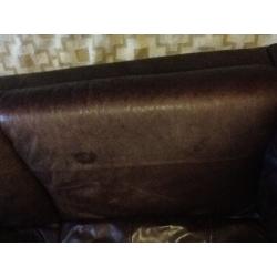 Leather 3 seat sofa for sale