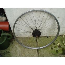 26" mountain bike rear wheel 5 speed