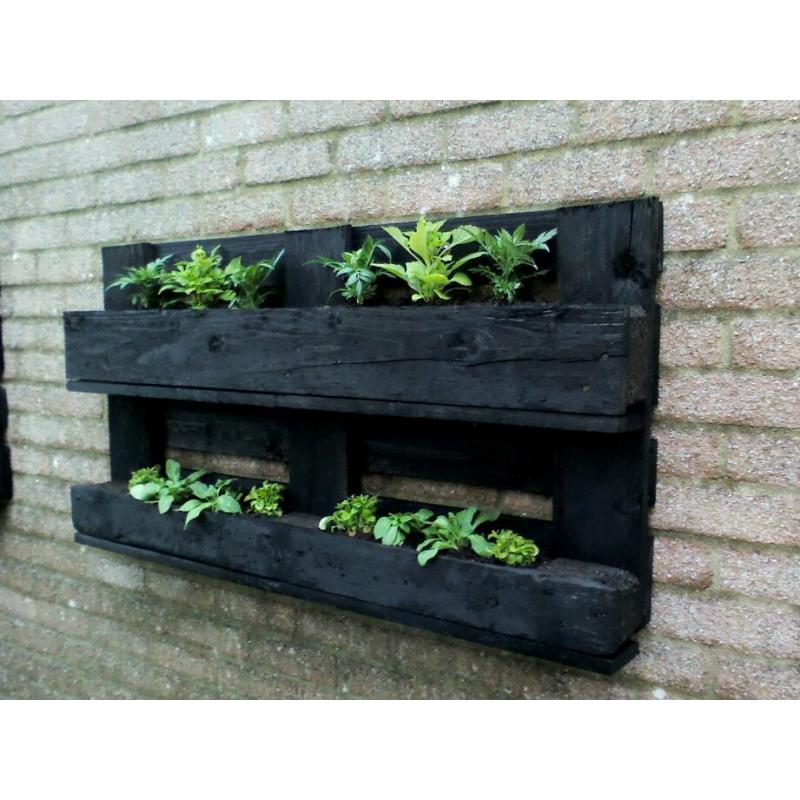 Rustic wall mounted planter