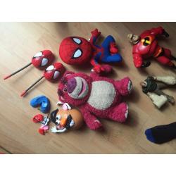 Spiderman and Toy Story Toys