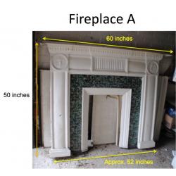 Antique Cast Iron Fireplaces- Two different designs