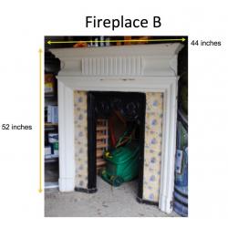 Antique Cast Iron Fireplaces- Two different designs