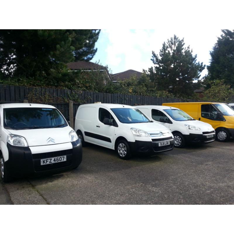 DEREK STANEX SELECTION OF SMALL VANS IN STOCK,NEMOS,BERLINGOS,PARTNERS,KANGOOS,