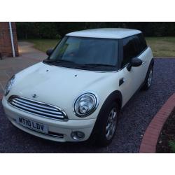 WHITE MINI ONE 2010 FOR SALE