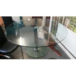 Large 65" Tampered glass Dining Table