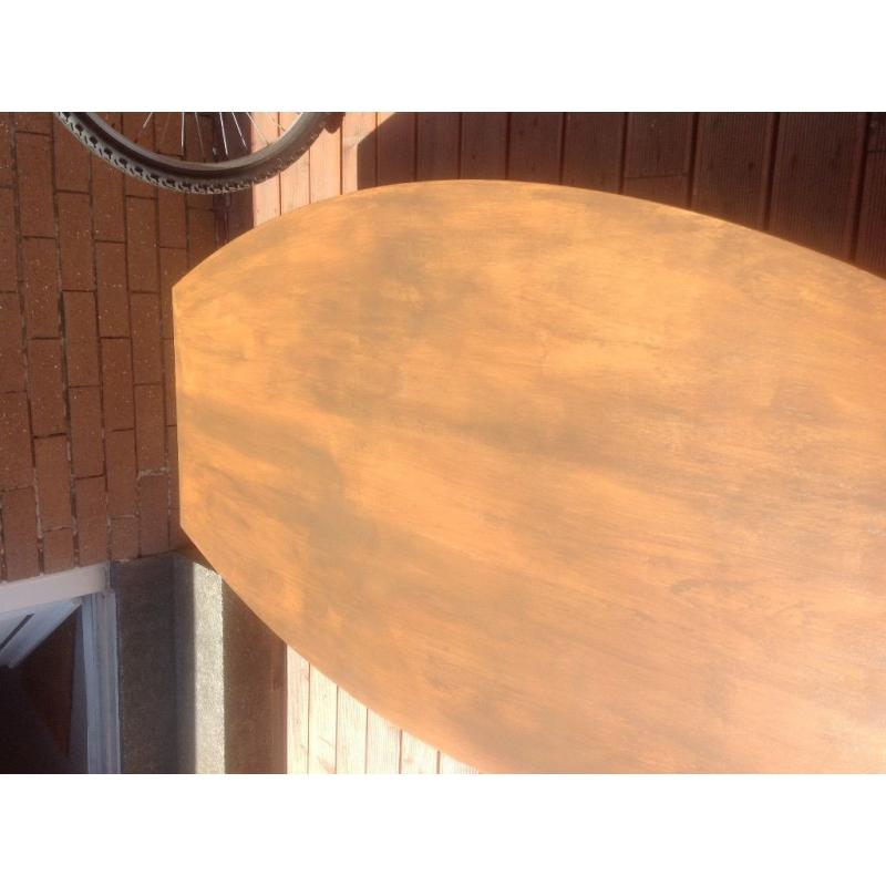 Solid heavy duty oak veneer coffee table