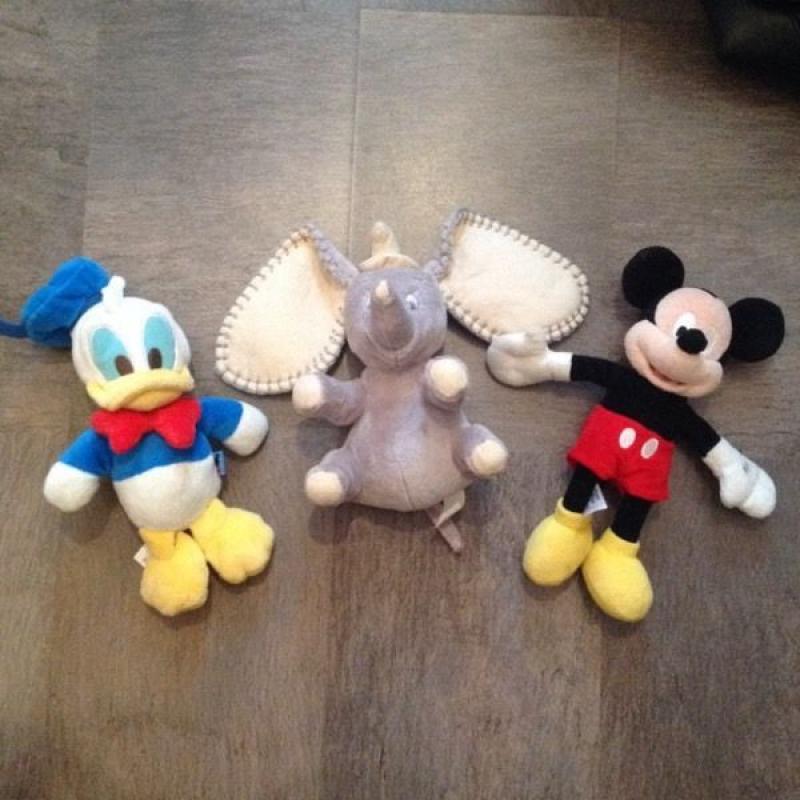 Disney Soft Toy Bundle Mickey, Donald & Dumbo All New