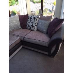 Large Fabric Corner Sofa