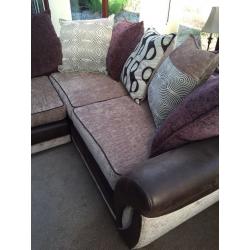 Large Fabric Corner Sofa