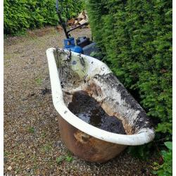 Original 1930's Cast iron bath with feet