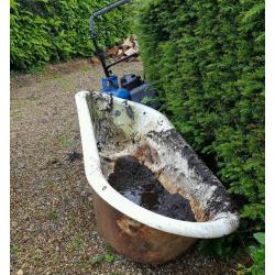 Original 1930's Cast iron bath with feet