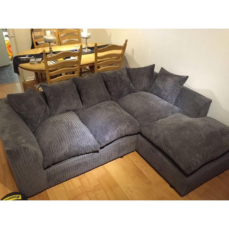 3 month old grey corner sofa