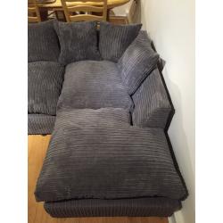 3 month old grey corner sofa