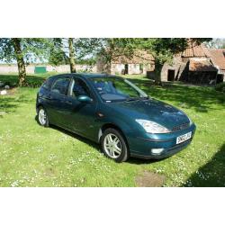 Ford Focus1.6 Zetec with full years MOT..... now reduced price