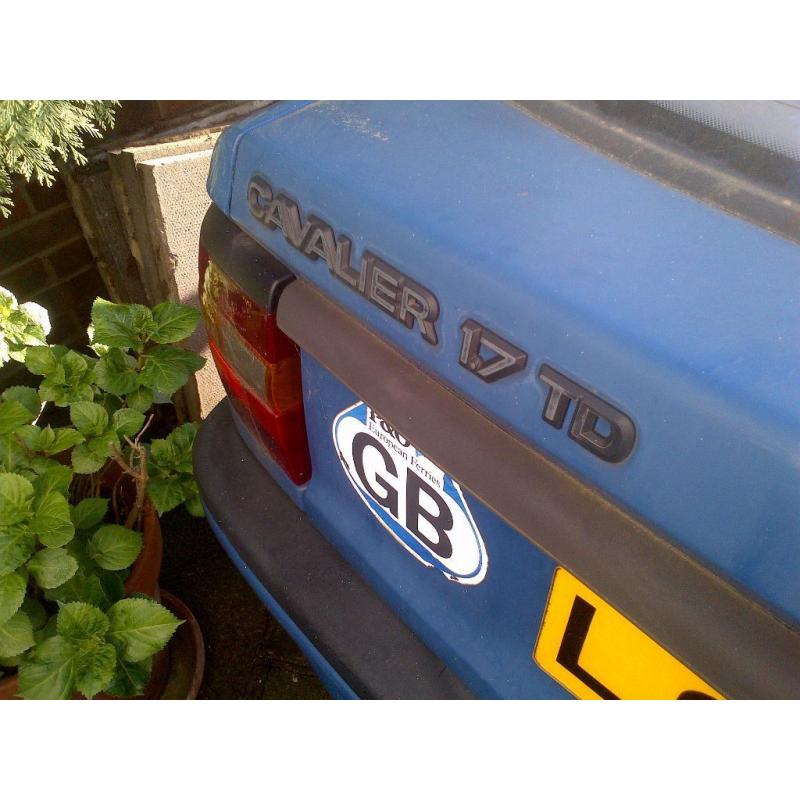 Vauxhall Cavalier 1.7td for spares or repair