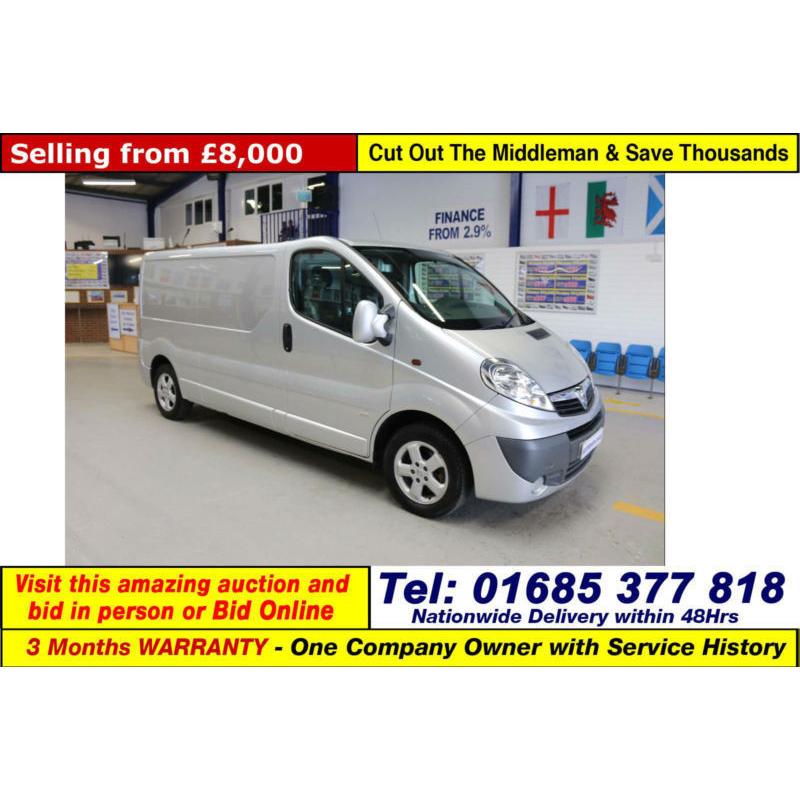 2012 62 VAUXHALL VIVARO 2900 SPORTIVE 2.0CDTI 115PS EURO 5 LWB VAN (GUIDE PRICE)