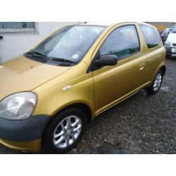 2000 TOYOTA YARIS 1.0 16v VVTi GS IDEAL STARTER VEHICLE