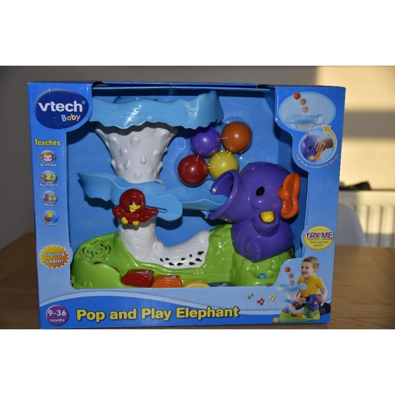 Vtech Pop & Play Elephant, New