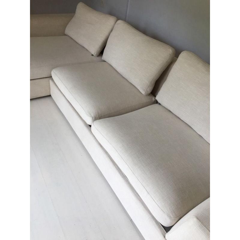 Large Dwell "Verona" right hand chaire corner Sofa in Beige