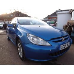 Peugeot 307 CC 2.0 16v Coupe 2005 93000 MILES