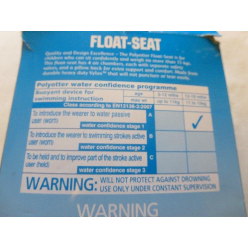 Baby float seat-new-12-18 months max 15 kg