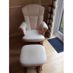 Dutailer Rocking/Nursing Chair and Footstool