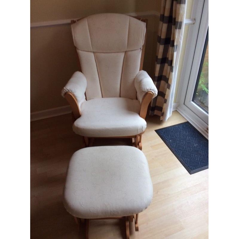 Dutailer Rocking/Nursing Chair and Footstool