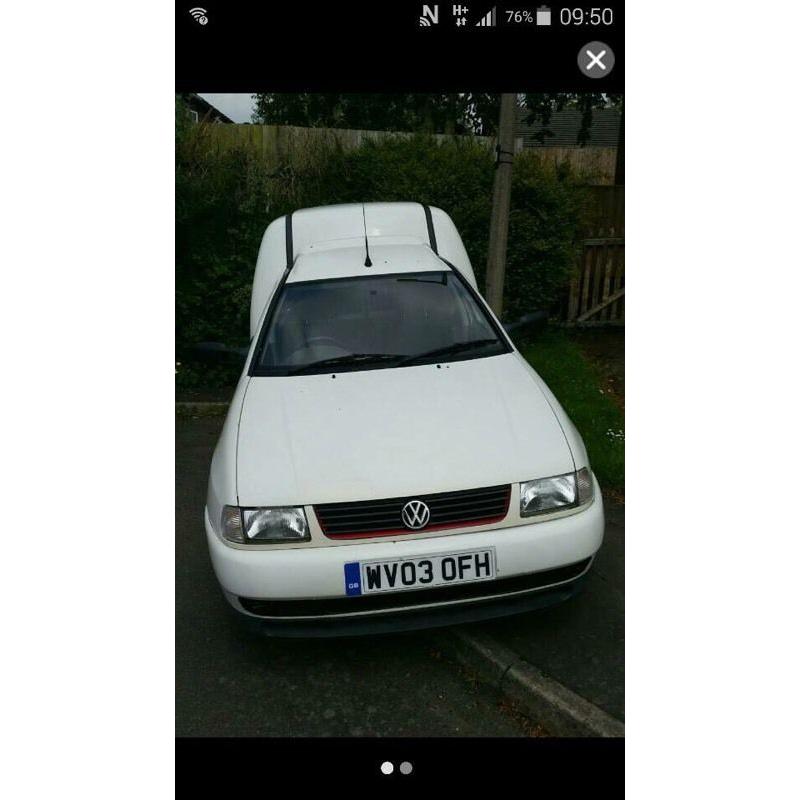 Vw caddy van ready for work full mot