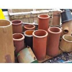 Plant pots and edging kerb stones