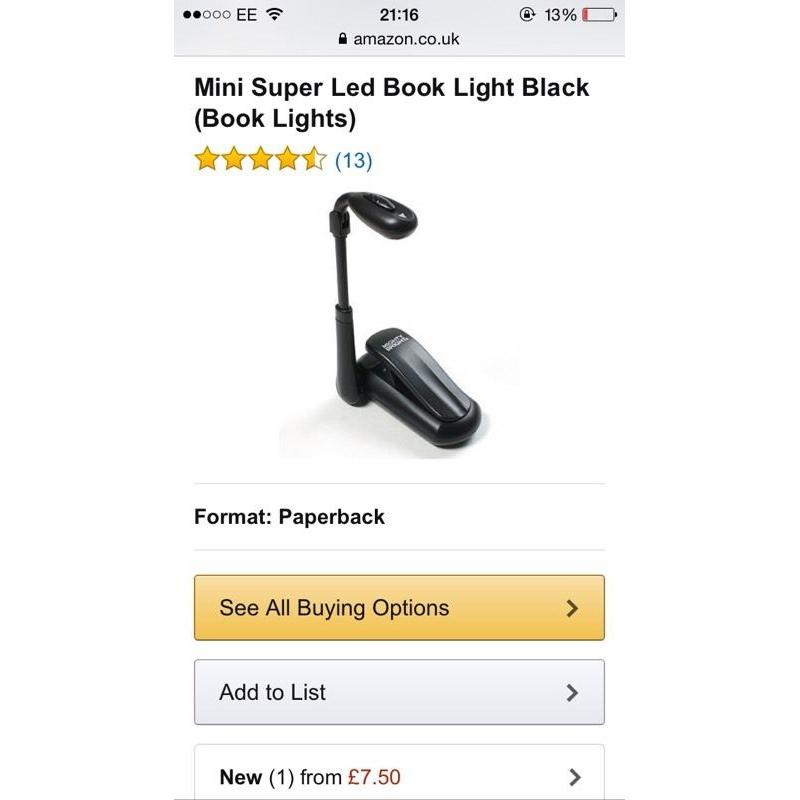 Mighty Bright LED Book Light