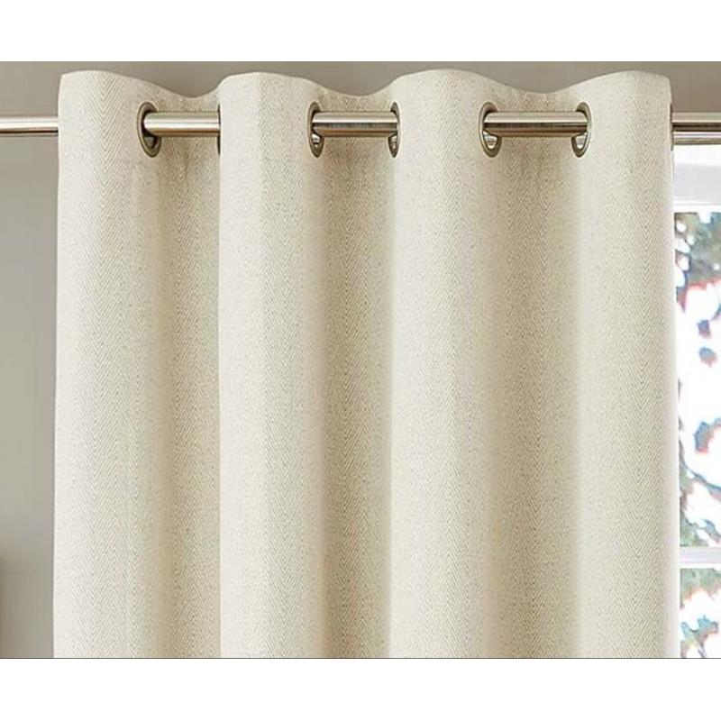 heavy Dunelm natural Cosmos blackout curtains 66" x 90"