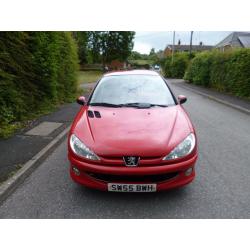 2006 PEUGEOT 206 1.4 VERVE RED