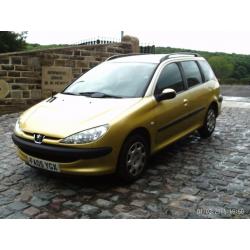 Peugeot 206 SW Style HDi S Diesel Estate In Gold. 2005 05reg