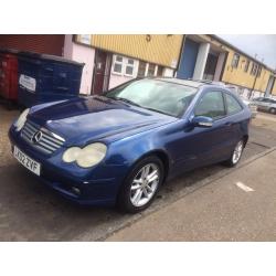 Mercedes c class coupe c180 2002