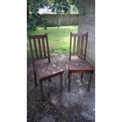 Two chairs restoration